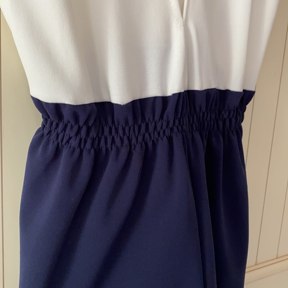 Navy and White Italian Romper - Picture 5 of 6